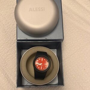 Alessi orange Face Green Band Watch